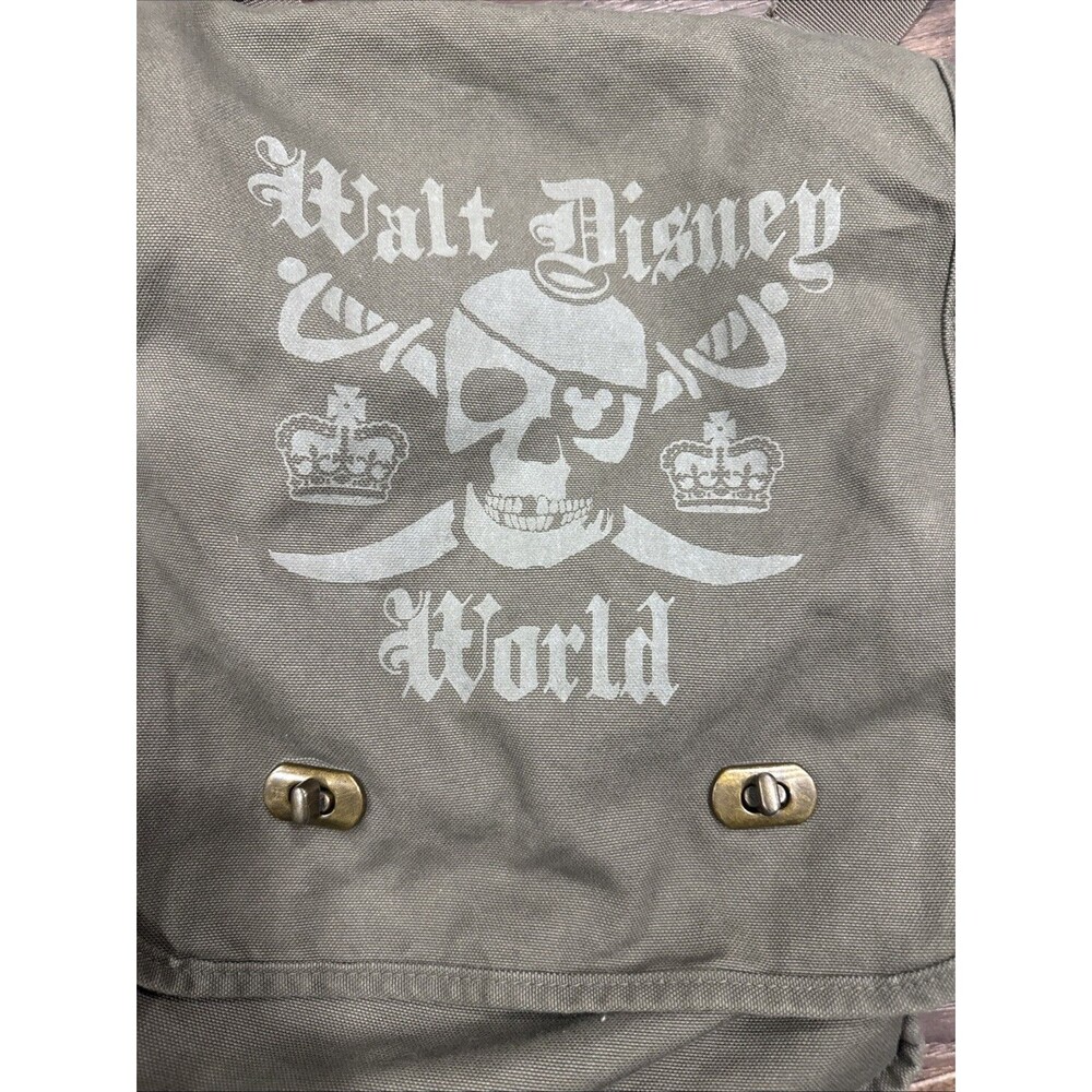 Disney Parks Walt Disney World Pirates Of Caribbean Crossbody Bag - Gray Canvas - Picture 2 of 12